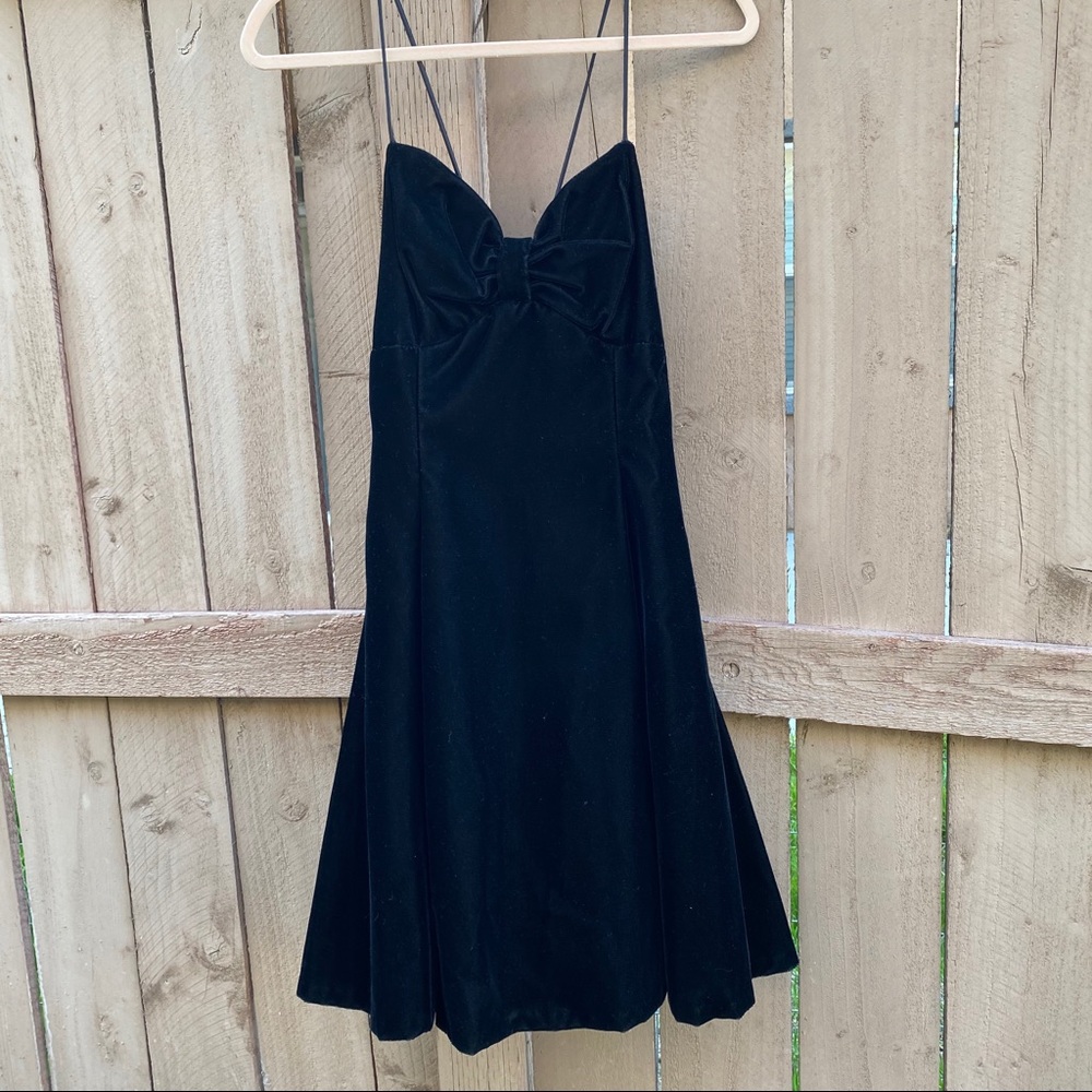 Vintage Jessica Mcclintock Gunne Sax velvet dress sz 9/10 US 4